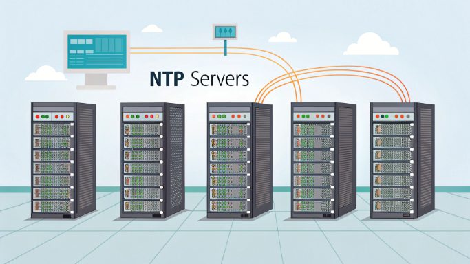 NTP服务器时间同步及层级结构示意图