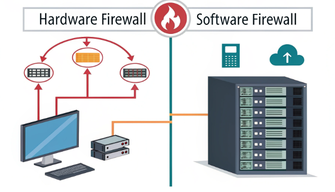服务器硬件与软件防火墙比较图 服务器硬件与软件防火墙比较图