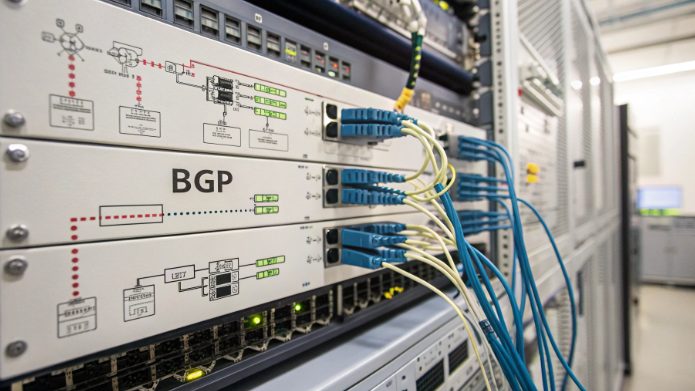 日本服务器BGP多线路由架构示意图 日本服务器BGP多线路由架构示意图