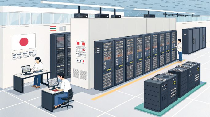 日本BGP服务器基础设施与网络连接图