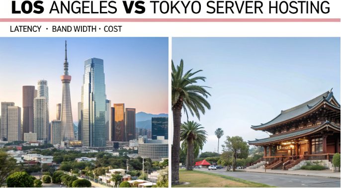 洛杉矶与东京服务器租用比较图 洛杉矶与东京服务器租用比较图