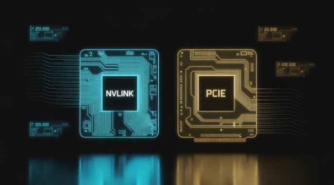 NVLink与PCIe互联技术的技术对比图 NVLink与PCIe互联技术的技术对比图