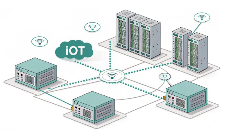物联网平台服务器集群架构示意图