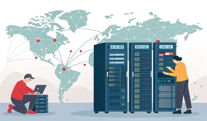 香港服务器延迟优化示意图