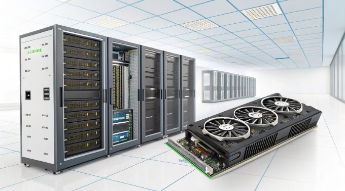 GPU服务器架构与处理流程图