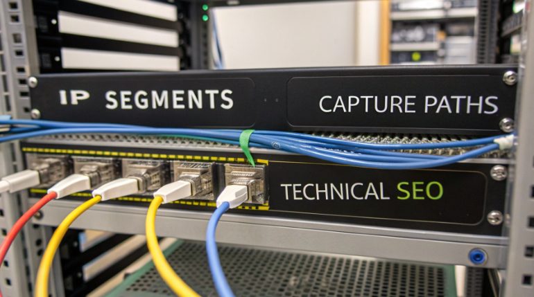 展示IP段、抓取路径与服务器网络中技术SEO关系的示意图 展示IP段、抓取路径与服务器网络中技术SEO关系的示意图