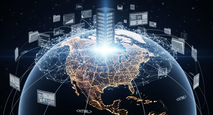 在美国服务器部署 IPFS 节点的示意图 在美国服务器部署 IPFS 节点的示意图