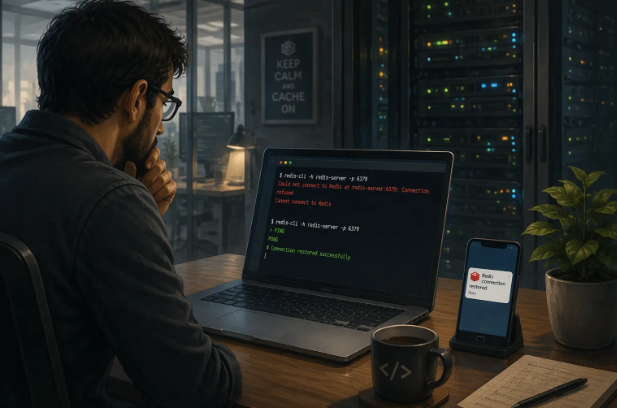 在服务器租用环境中通过 Linux 终端排查应用无法连接 Redis 的问题