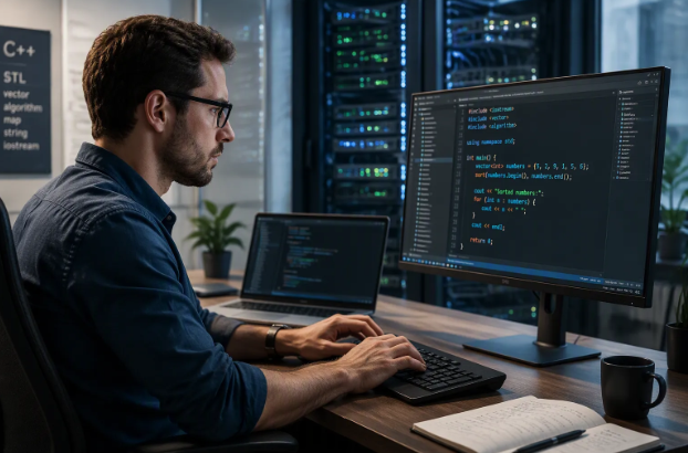 示意图:比较游戏服务器与 C++ 在多人游戏中的角色 示意图:比较游戏服务器与 C++ 在多人游戏中的角色